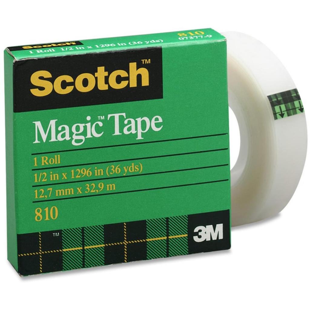 3M 810 Scotch Magic Tape 12.7mm (0.5 inch) x 33m