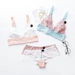 Dark Angels Sexy Bra & Brief Set French Style High Quality No Underwire