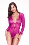 Dark Angels Sexy Teddy Lingerie Nightwear – Berry Pink