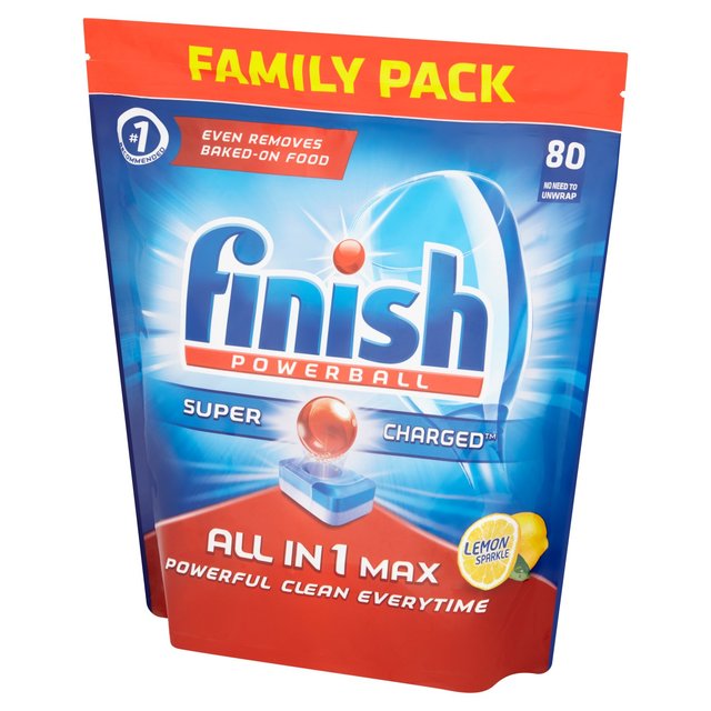 Finish Allin1 Max Lemon Dishwasher Tablets 80 Per Pack Jungle.lk
