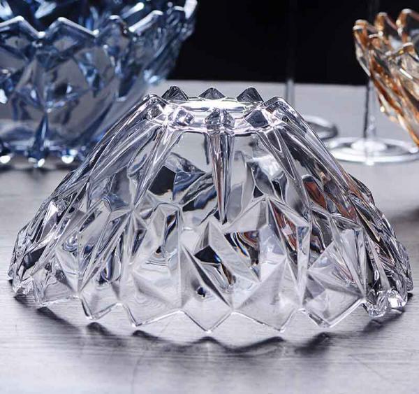 Generic Delisoga Round Crystal Glass Fruit Bowl