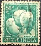 India 1965 -1967 Local Motifs Mangoes Stamp – 50 Cents – Mangifera Indica