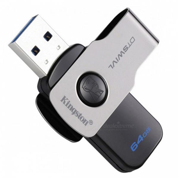 Kingston 64GB SWIVL USB3.0 Pen Drive - DTSWIVL/64GB