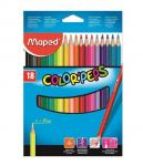 Maped Color Peps Colour Pencil – 18 Shades – Cardboard Box