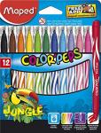 Maped Color Peps Jungle Colouring Pens – Pack of 12
