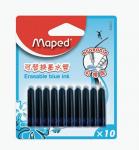 Maped Fountain Pen Ink Refills Blue -10 Units