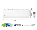 Panasonic 10000BTU Premium Single Split Inverter Air Conditioner CS-S10RKH (CU-S10RKH)