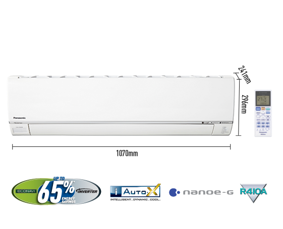 Panasonic 18000BTU Premium Single Split Inverter Air Conditioner CS-S18RKH (CU-S18RKH)