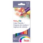 Pentel Colored Pencils – Assorted Colours – Set of 12 – CB8-12