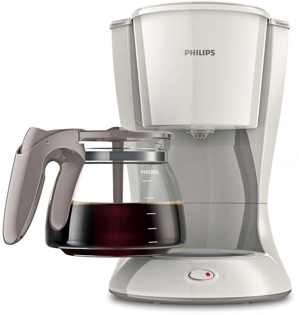 Philips Daily Collection 1.2L Coffee Maker With Glass Jug White – HD7447