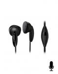 Philips In-Ear Earbud Headphones With Mic 14.8mm 1.2m Black – SHE1355BK/00