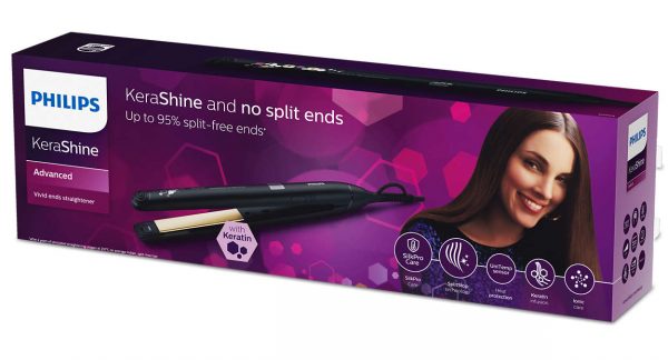 Philips KeraShine Vivid Ends Hair Straightener - BHS673/00