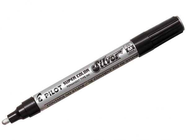 Pilot Super Color Permanent Medium Marker - Silver