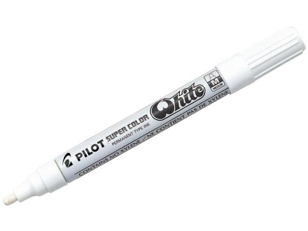 Pilot Super Color Permanent Medium Marker - White - SC-W-B