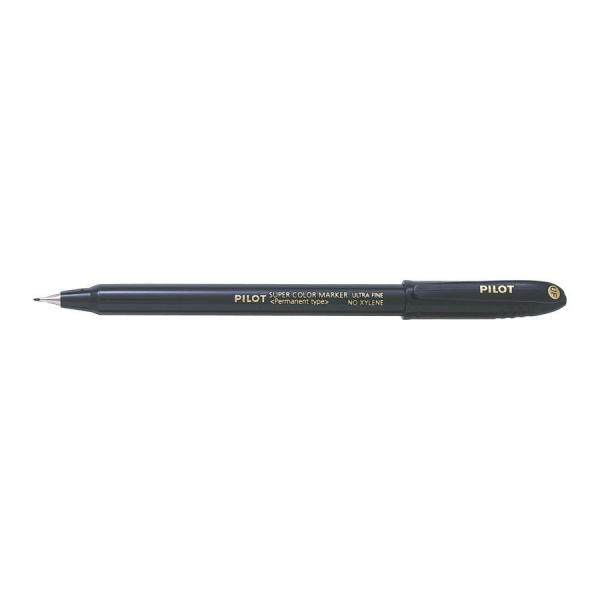Pilot Super Color Permanent Ultra Fine Tip Marker - Black - SCAN -UF