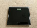 Salter Compact Glass Electronic Bathroom Scale – 9207BK3R