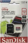 SanDisk Ultra Micro SDXC UHS-I Memory Card 100MB Class 10 With Adapter - 400Gb - SDSQUAR-400G-AN6MA