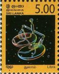 Sri Lanka 2007-10-09 Constellations – Libra Stamp – Rs 5.00