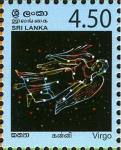 Sri Lanka 2007-10-09 Constellations – Virgo Stamp – Rs 4.50