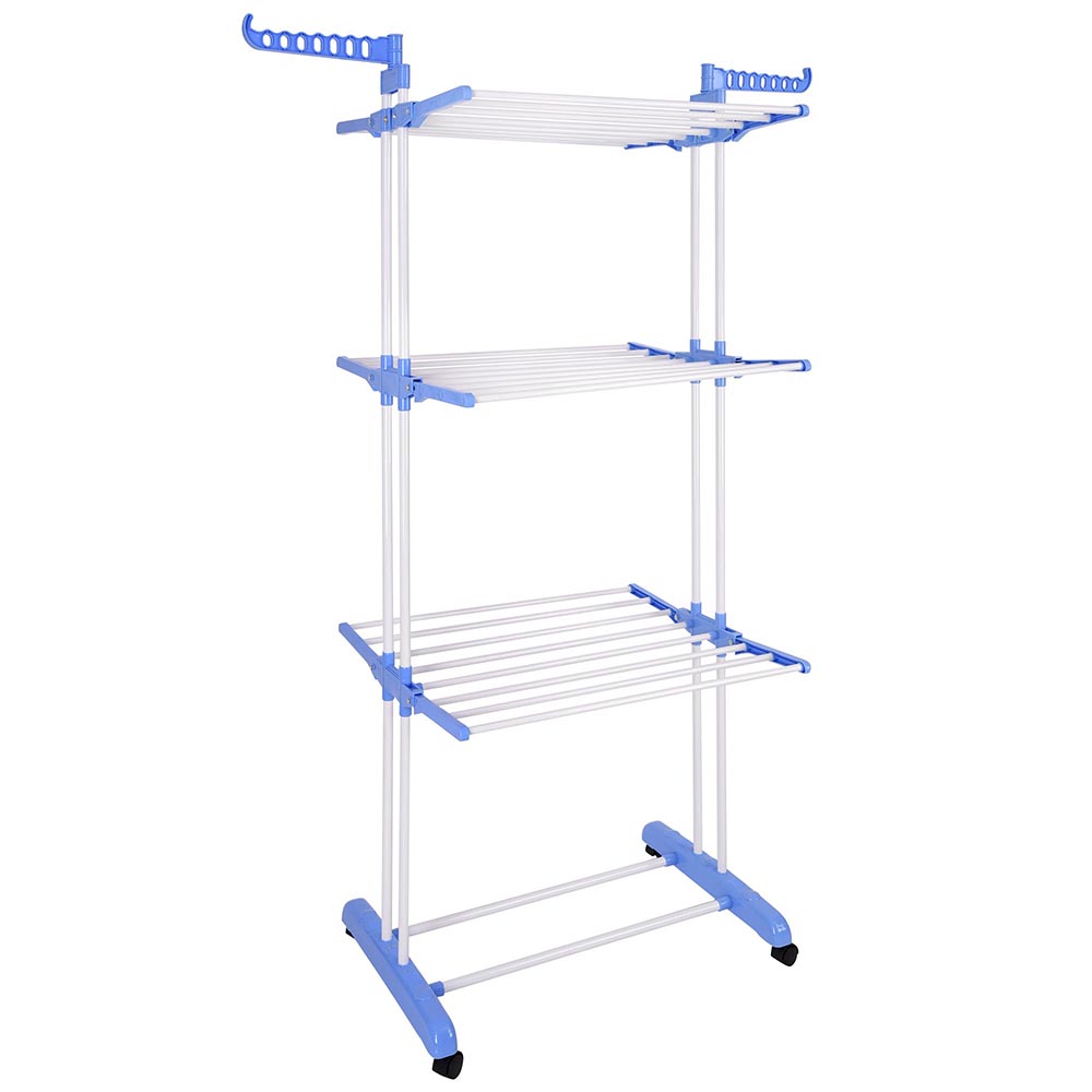 Stainless Steel Multifunctional Three Layer Clothes And Hanger Rack