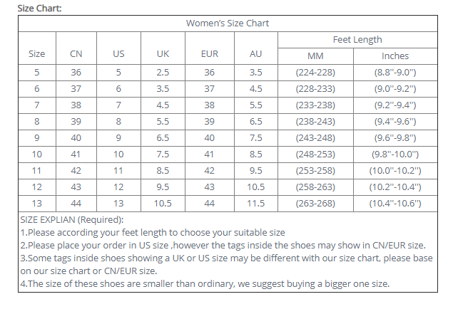 Socofy Size Chart