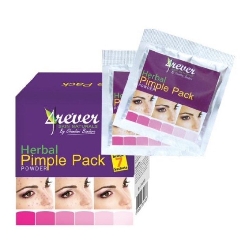 4Rever Herbal Pimple Pack (Powder) 7 x 8g