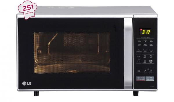 LG 28L White Color 1950W Convection Microwave Oven MC2846SL