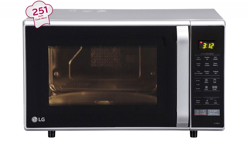LG 28L White Color 1950W Convection Microwave Oven MC2846SL