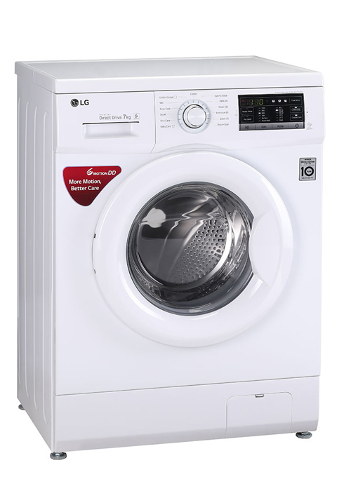 LG 7Kg 6 Motion Direct Drive Fully Automatic Front Load Inverter Washing Machine with Touch Panel - F1207NMTW
