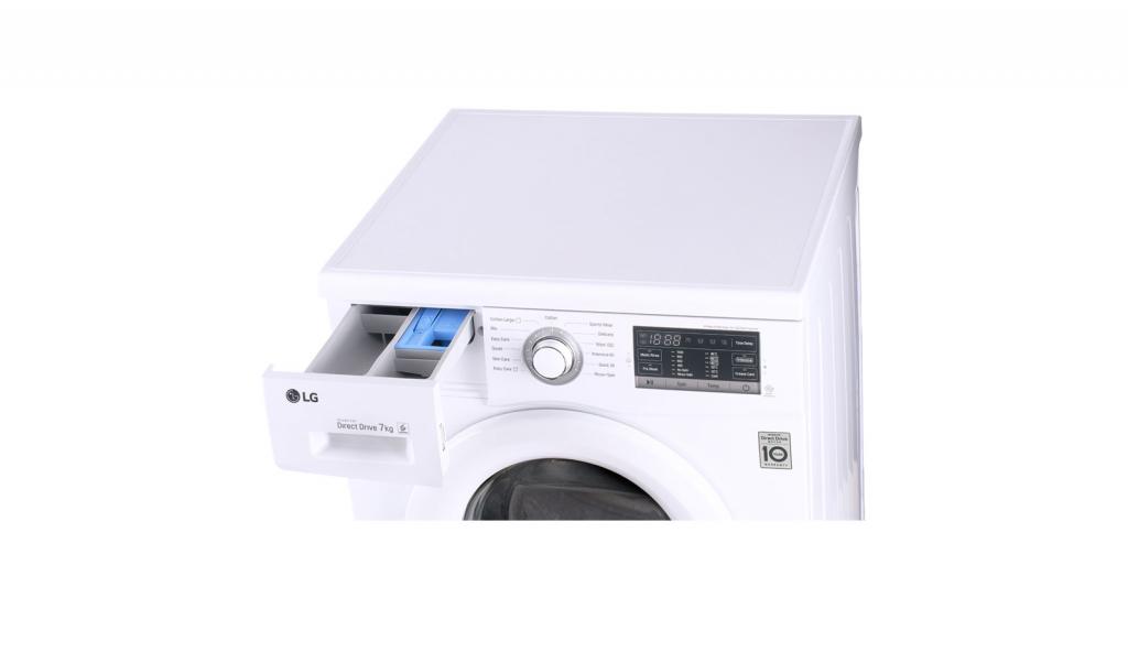 LG 7Kg 6 Motion Direct Drive Fully Automatic Front Load Inverter Washing Machine with Touch Panel - F1207NMTW