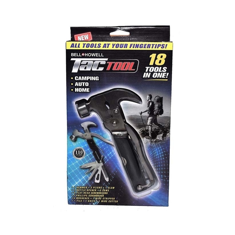 Bell + Howell TAC Tool Stainless Steel 18-in-1 Multi Tool