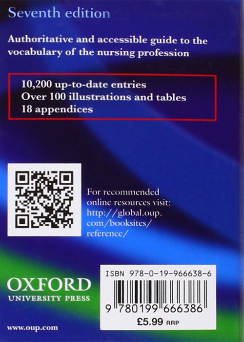 Oxford Mini Dictionary For Nurses Quick Reference Jungle.lk