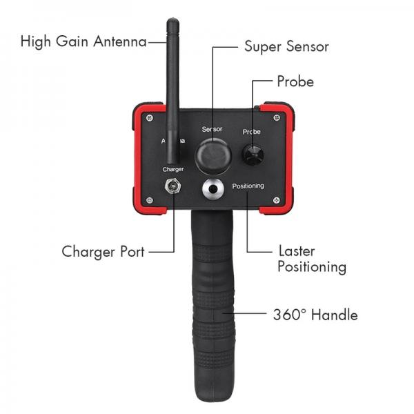 GR100 Mini Long Range Underground Gold Metal Gem Diamond Detector Scanner