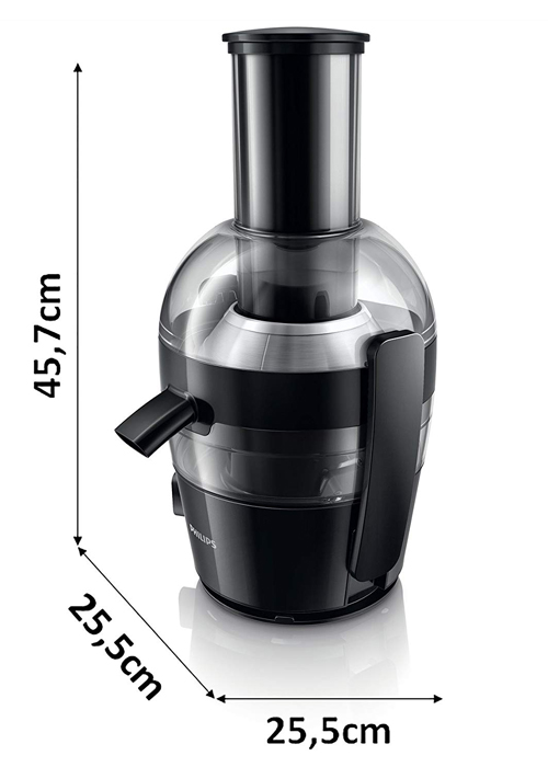 Philips 700W Black Color Juice Maker HR1855 Jungle.lk