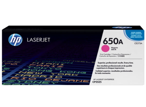 HP 650A Magenta Original LaserJet Toner Cartridge - CE273A