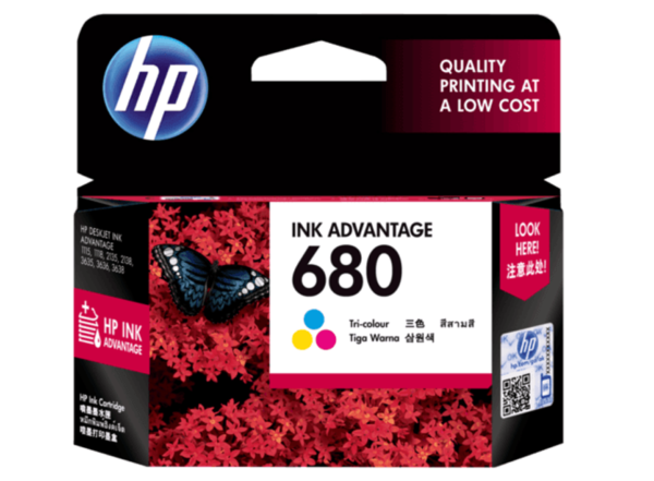 HP 680 Tri-color Original Ink Advantage Cartridge - F6V26AA