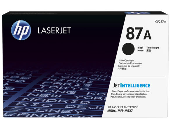 HP 87A Black Original LaserJet Toner Cartridge - CF287A