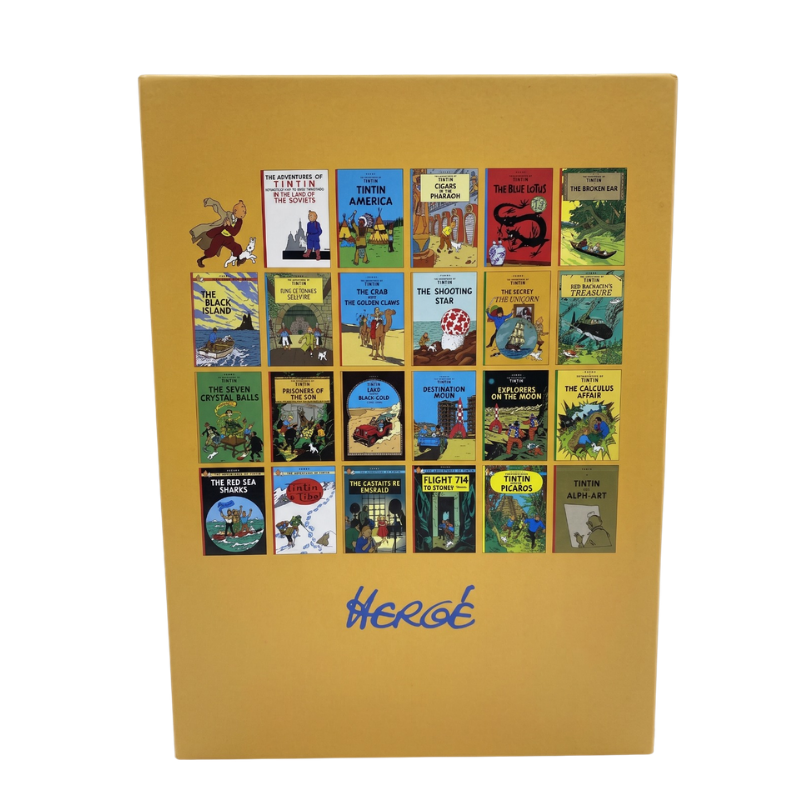 Tintin The Adventures of Paperback Complete Boxed Set 23 Titles