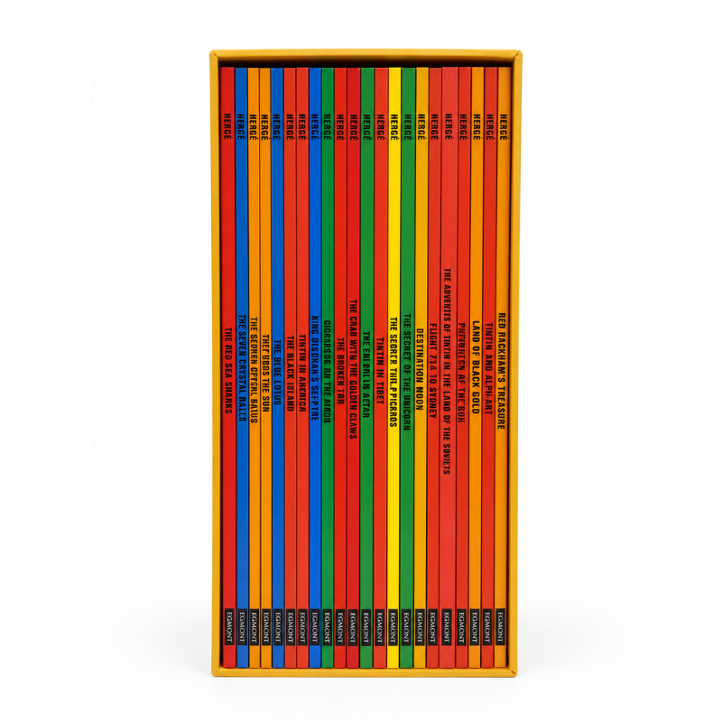 Tintin The Adventures of Paperback Complete Boxed Set 23 Titles