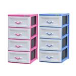 Daxer 4 Drawer Plastic Cupboard with Handle Blue – DDC 04 (4D)