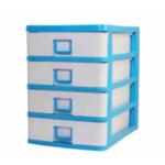 Daxer Mini Table Drawer Set Plastic Small 4 levels Blue – DTC 01