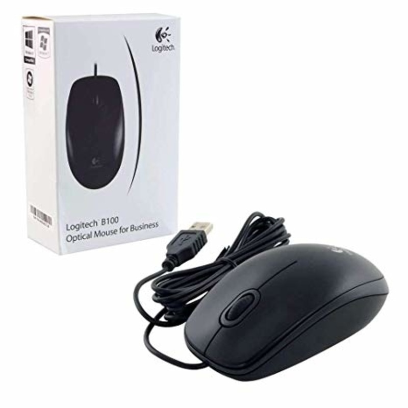 Logitech B100 Optical USB - 910-001439 Mouse - Black