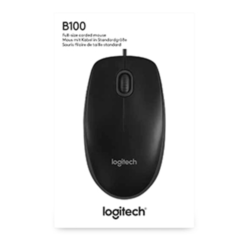 Logitech B100 Optical USB - 910-001439 Mouse - Black
