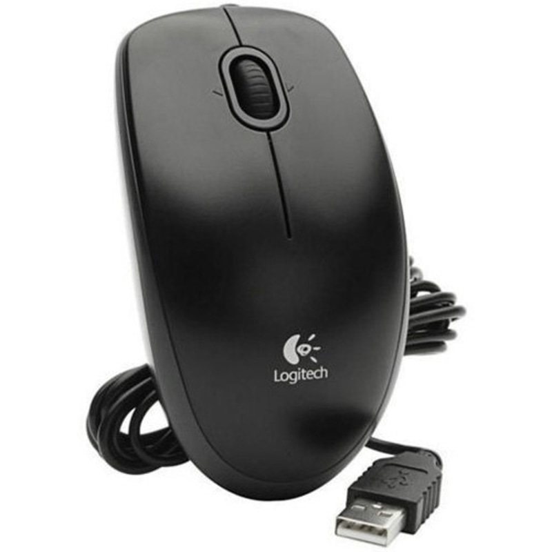 Logitech M90 Wired USB Optical Mouse - Black