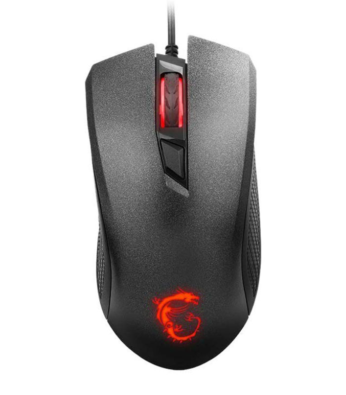 MSI Clutch GM10 USB Adjustable DPI Ergonomic Design Gaming Grade Optical Mouse