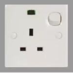 Orange Casablanca X5 13A Neon Socket With Surge Arrester (100-1120)