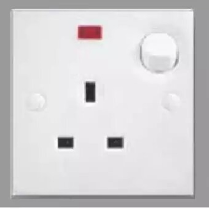 Orange Casablanca X5 13A Switched Socket Outlet With Neon (1001140