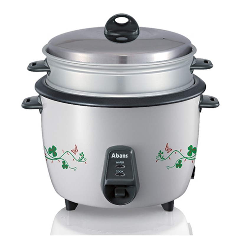Abans Electric Rice Cooker with Steamer 1.5L – AC15TR1 - Jungle.lk