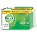 Dettol Anti-Bacterial Multi-Use Wipes Original – 120 Wipes