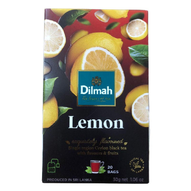 Dilmah Lemon Flavored Black Tea - 20 Tea Bags